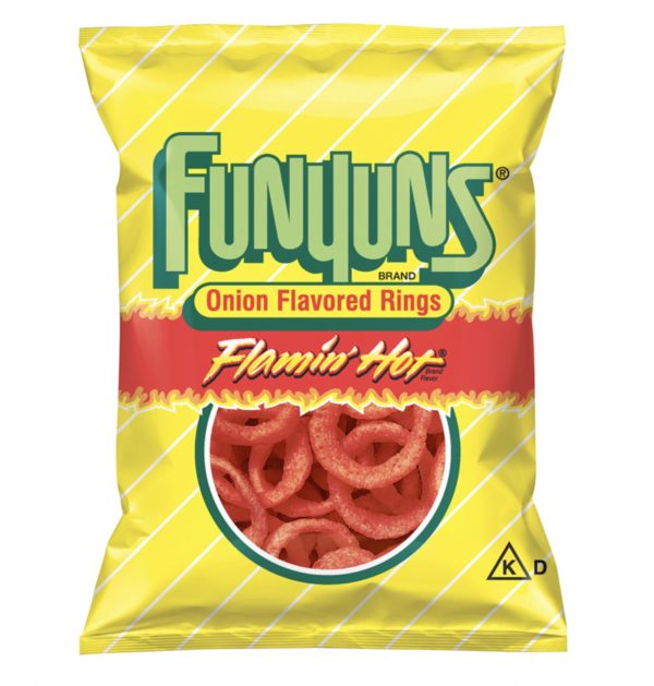 Funyuns onion rings flamin hot