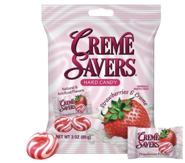 Creme Savers Hard Candy Strawberries & Cream - 3oz (85g)