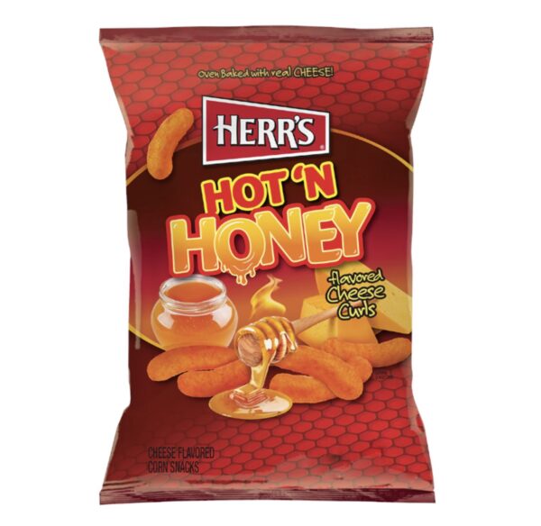 Herr's Hot 'N Honey Cheese Curls - 6oz (170g)